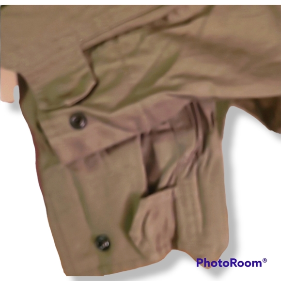 Rag & Bone Khaki Utility Barn Jacket hidden hood - Picture 4 of 12